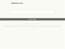 Tablet Screenshot of aletinte.com
